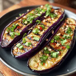 Vietnamese Grilled Eggplant with Scallion Oil