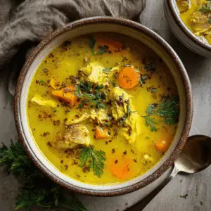 Anti-Inflammatory Turmeric Chicken Soup