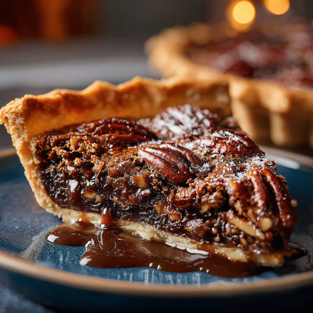 Chocolate Pecan Pie with Bourbon