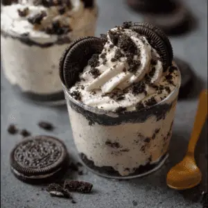Cookies and Cream No-Bake Cheesecake Cups