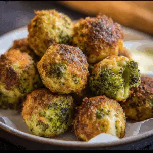 Crispy Baked Broccoli Cheese Balls