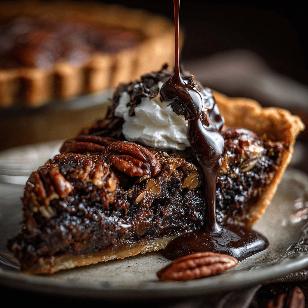 Dark Chocolate Pecan Pie