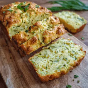 Green Onion Zucchini Cheddar Quick Bread