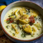 Lemony Tuscan Artichoke Soup