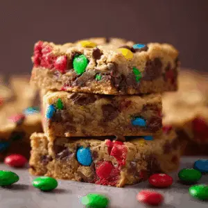 M&M Cookie Bars