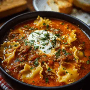 One Pot Lasagna Soup