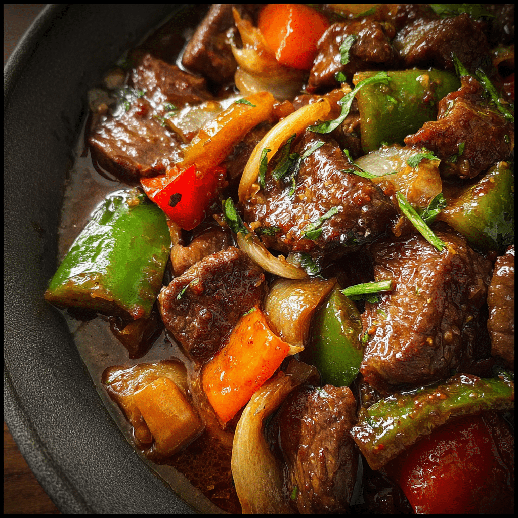 Slow Cooker Pepper Steak