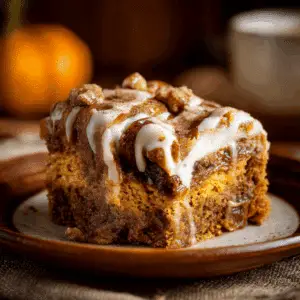 Spiced Pumpkin Earthquake Cake