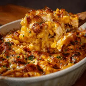 Cheesy BBQ Chicken Mac and Cheese