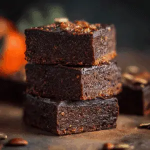 No-Bake Pumpkin Brownies