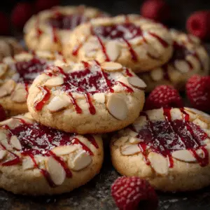 Raspberry Almond Cookies