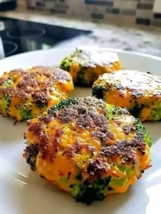 cheesy chicken broccoli patties