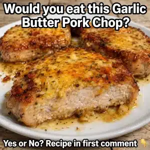 Garlic Butter Parmesan Pork Chops