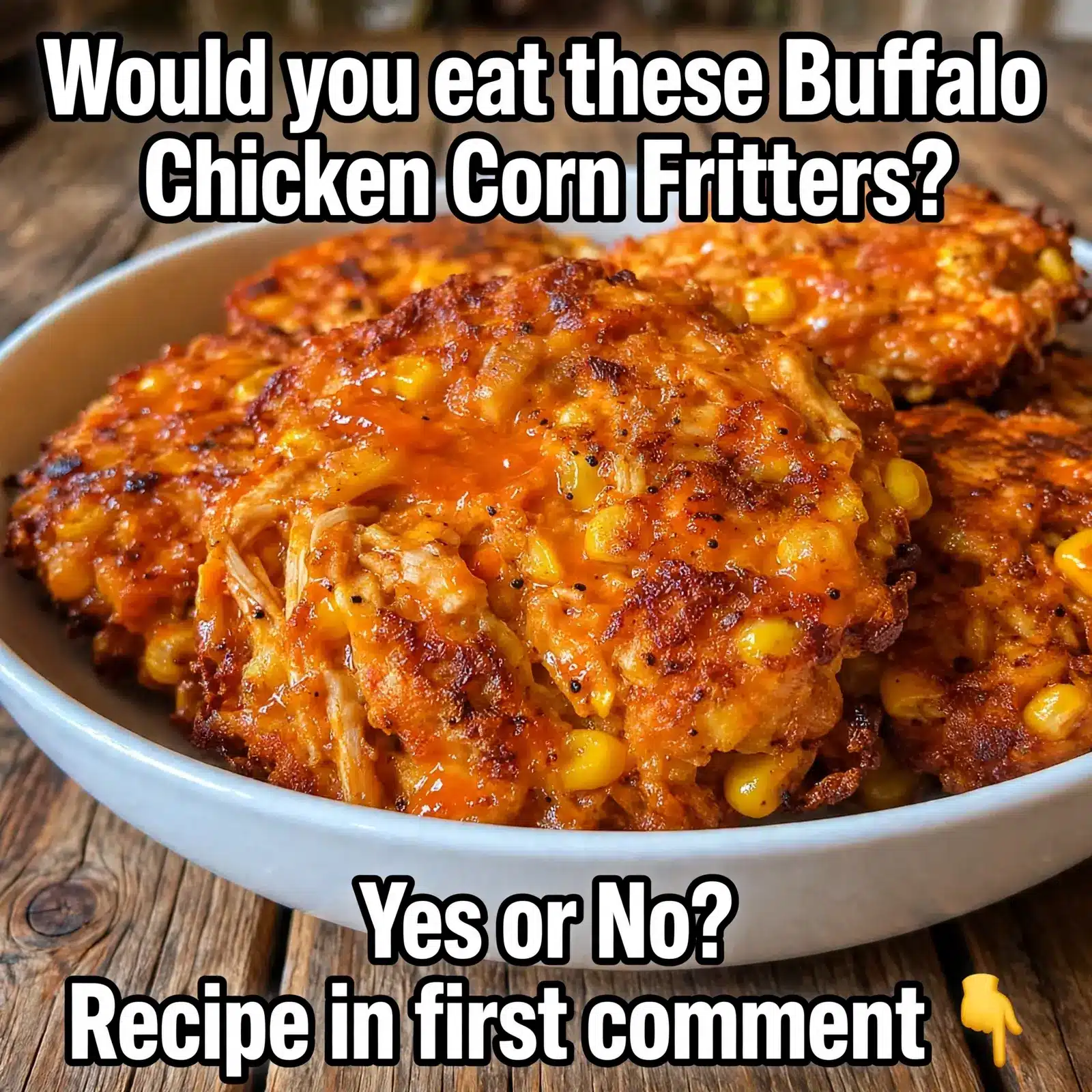 buffalo chicken corn fritters recipe