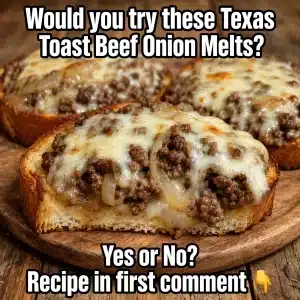 texas toast beef onion melt