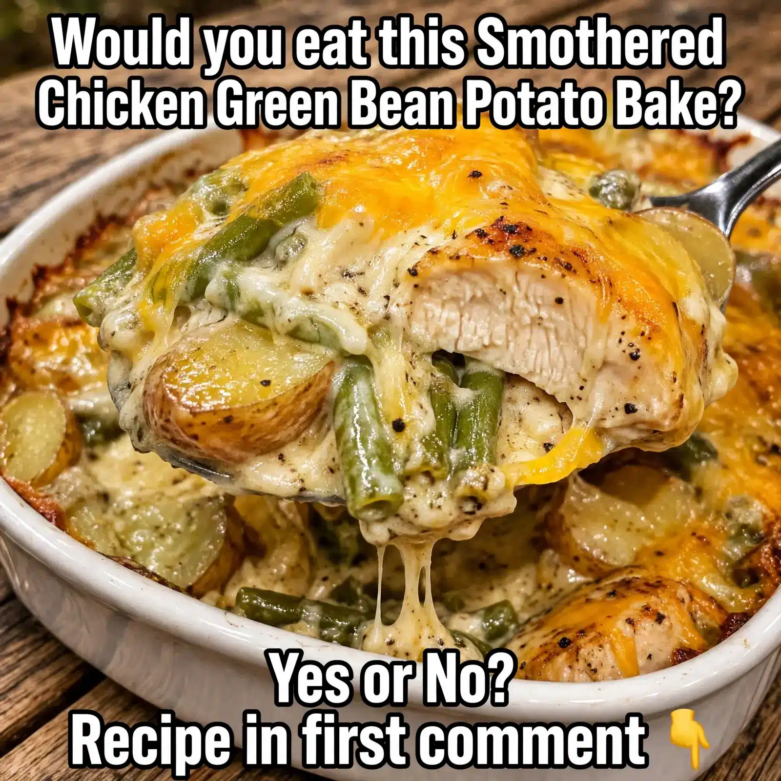 chicken green bean potato bake