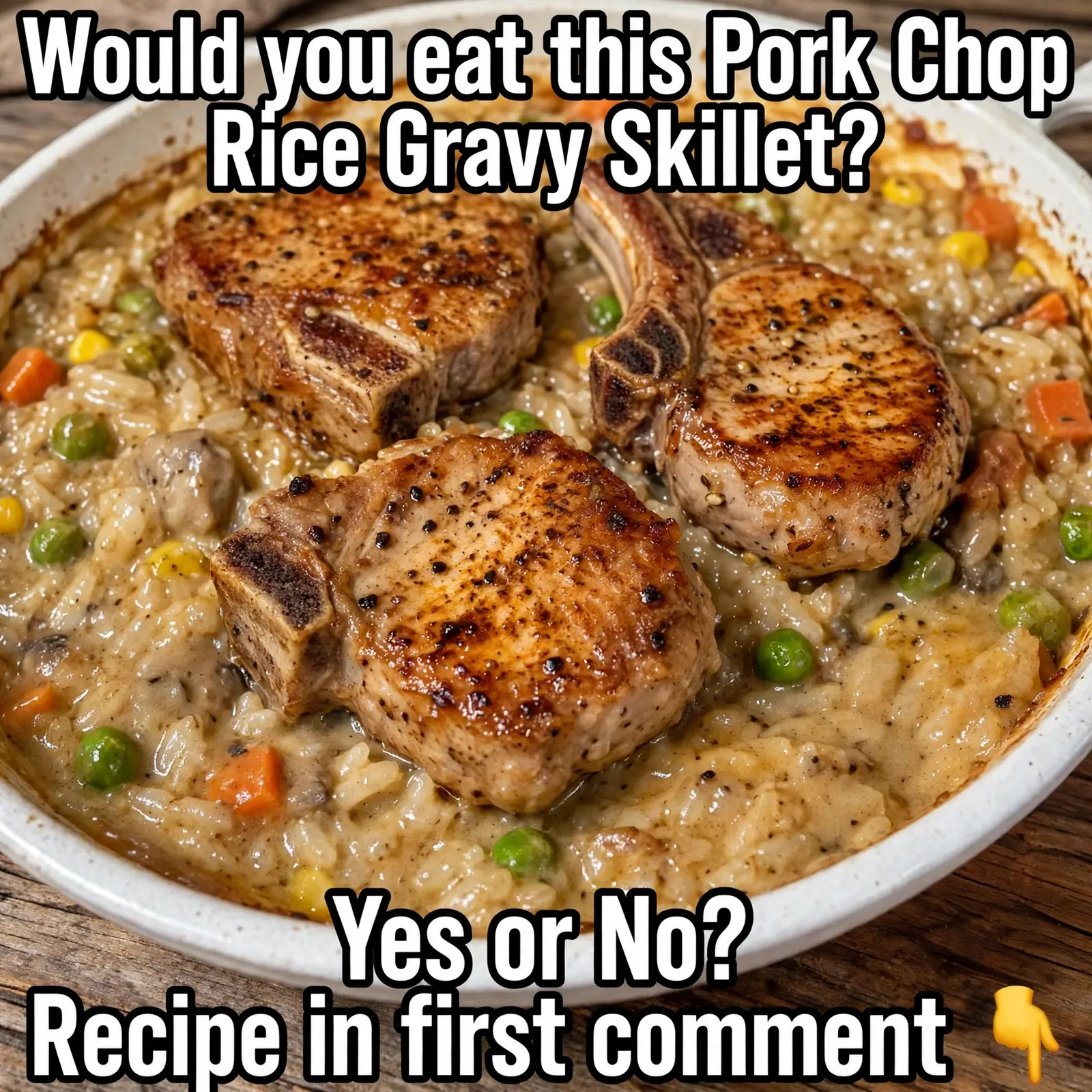 country pork chops and rice