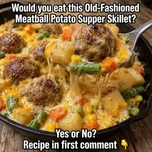 meatball potato skillet recipe