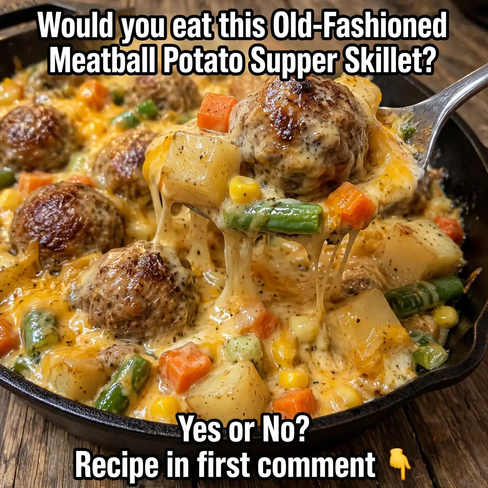 meatball potato skillet recipe