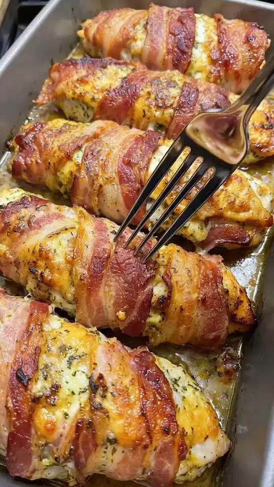 bacon wrapped chicken
