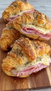 ham and cheese croissants