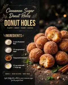 cinnamon sugar donut holes