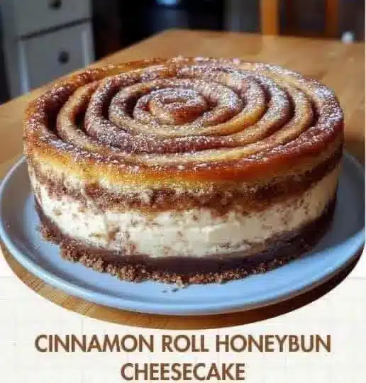 cinnamon roll honeybun cheesecake