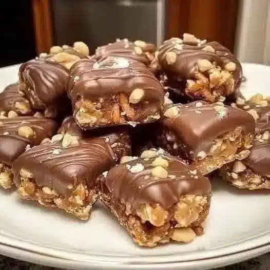 chocolate peanut caramel bars