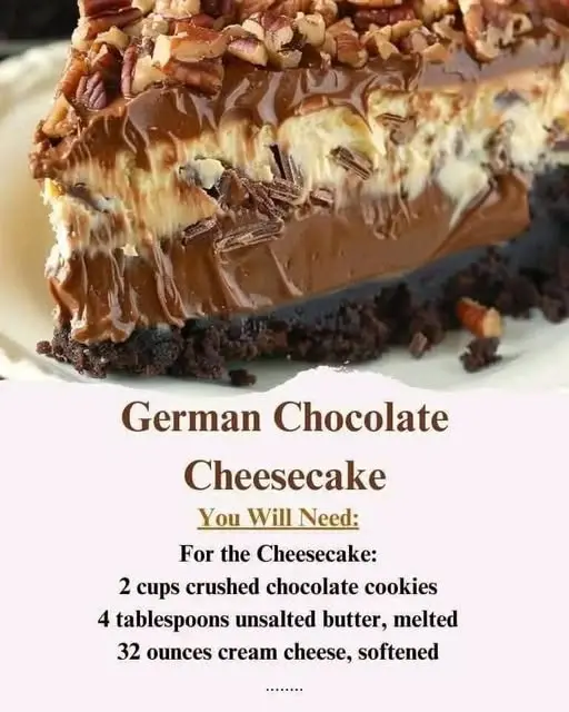 german chocolate cheesecake recipe