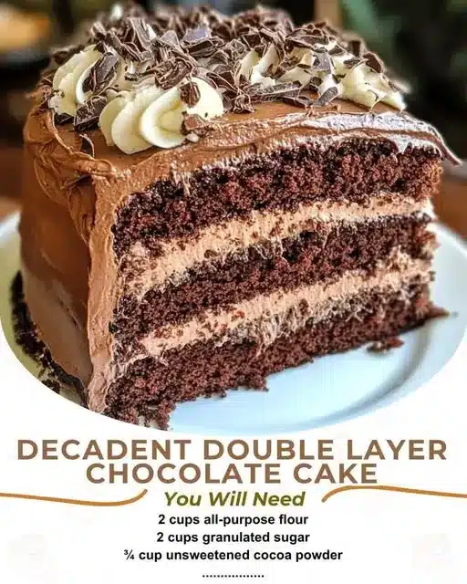 double layer chocolate cake recipe