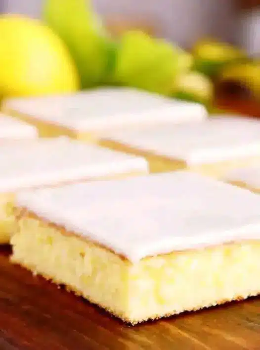 glazed lemon bars