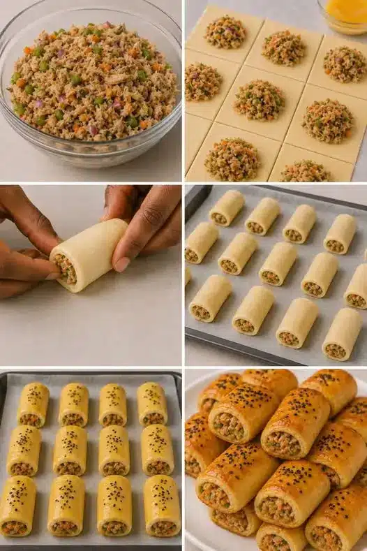 mini baked fish pies