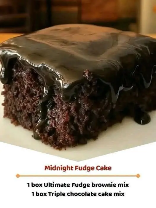 midnight fudge cake recipe