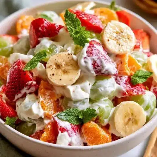 creamy fruit salad recipe