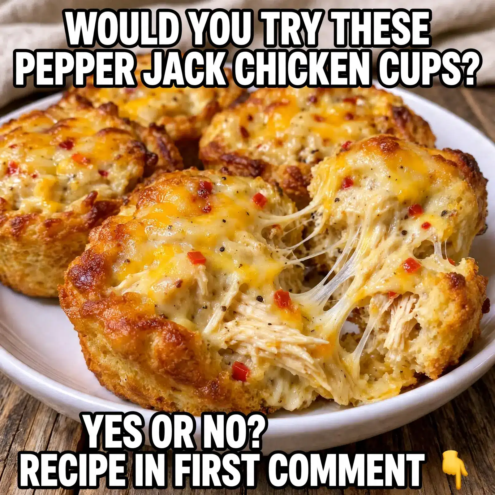 pepper jack chicken biscuit cups