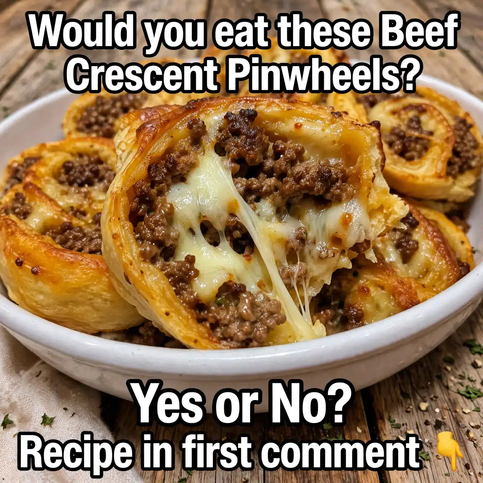 pepper jack beef crescent pinwheels