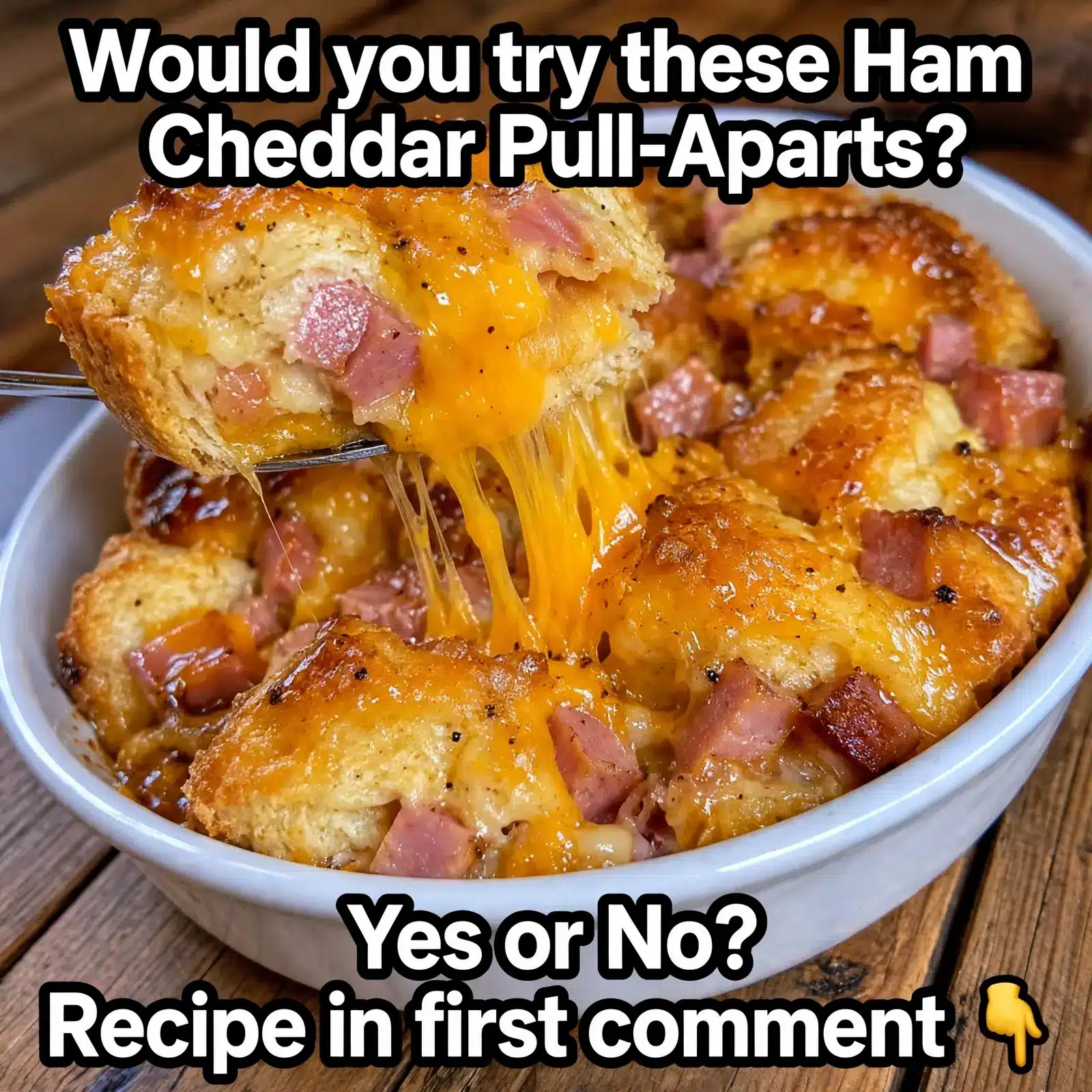 maple ham cheddar pull aparts