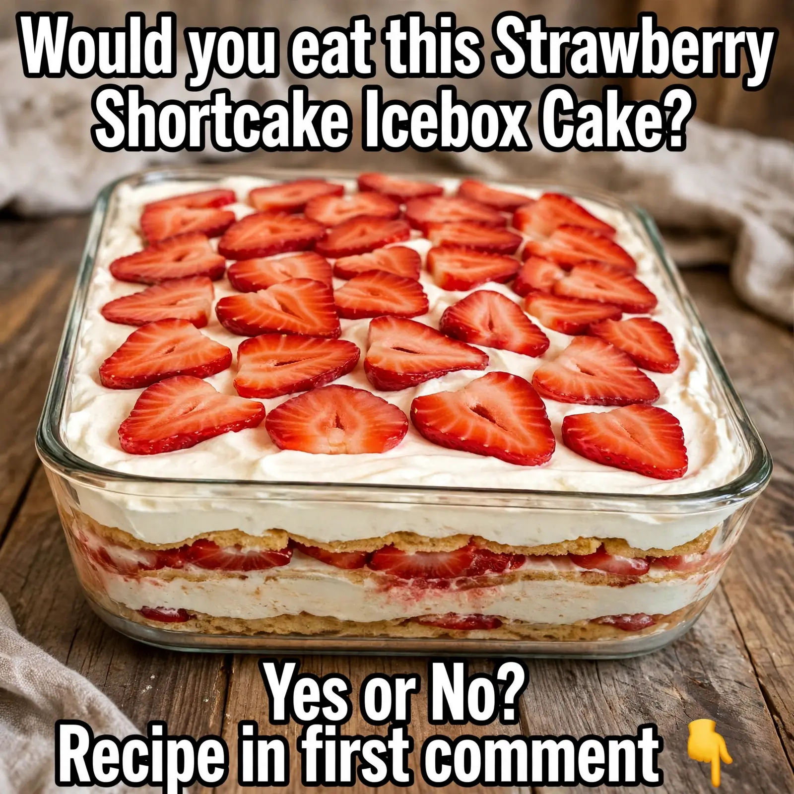 strawberry shortcake icebox cake recipe