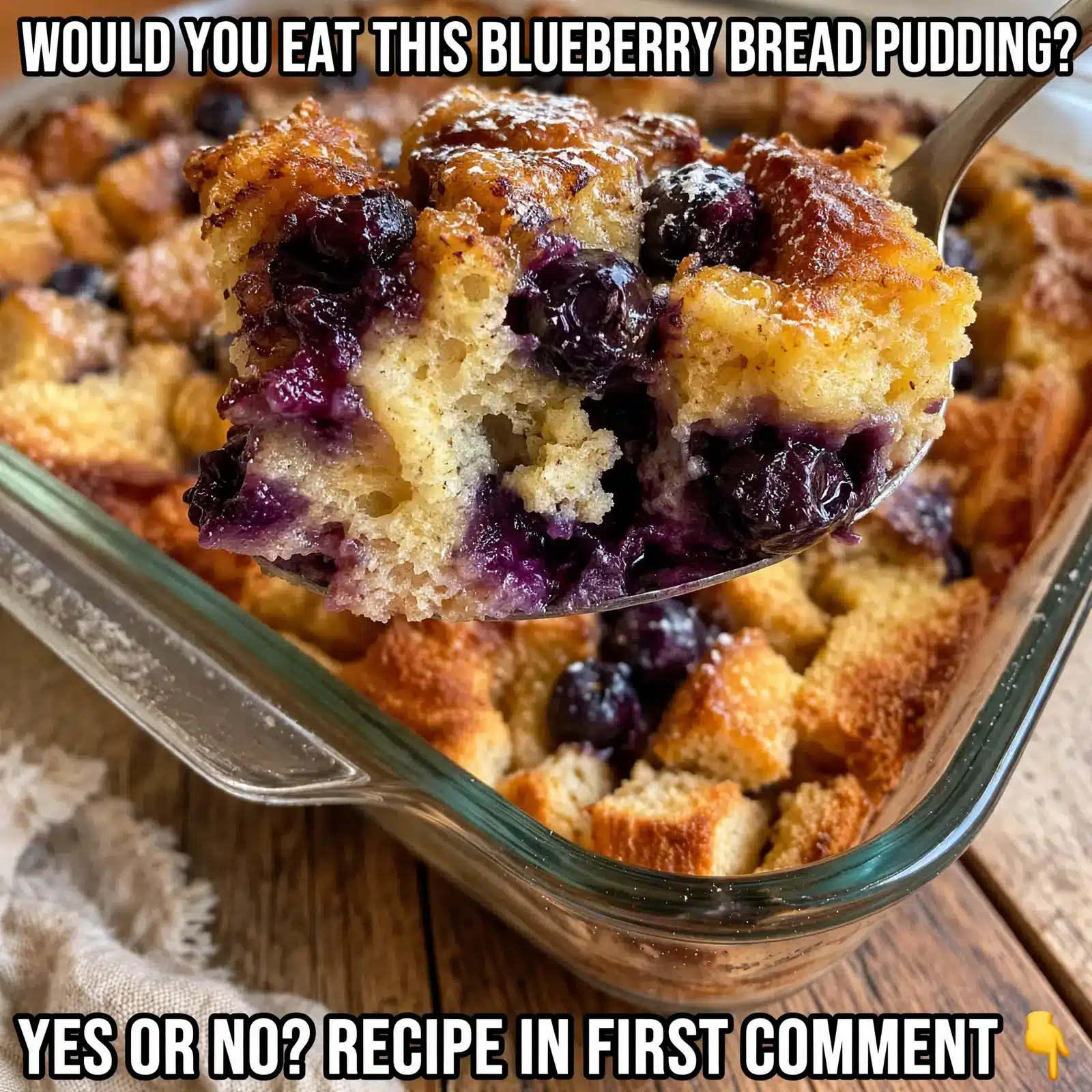blueberry bread pudding recipe