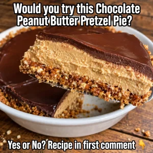 chocolate peanut butter pretzel pie