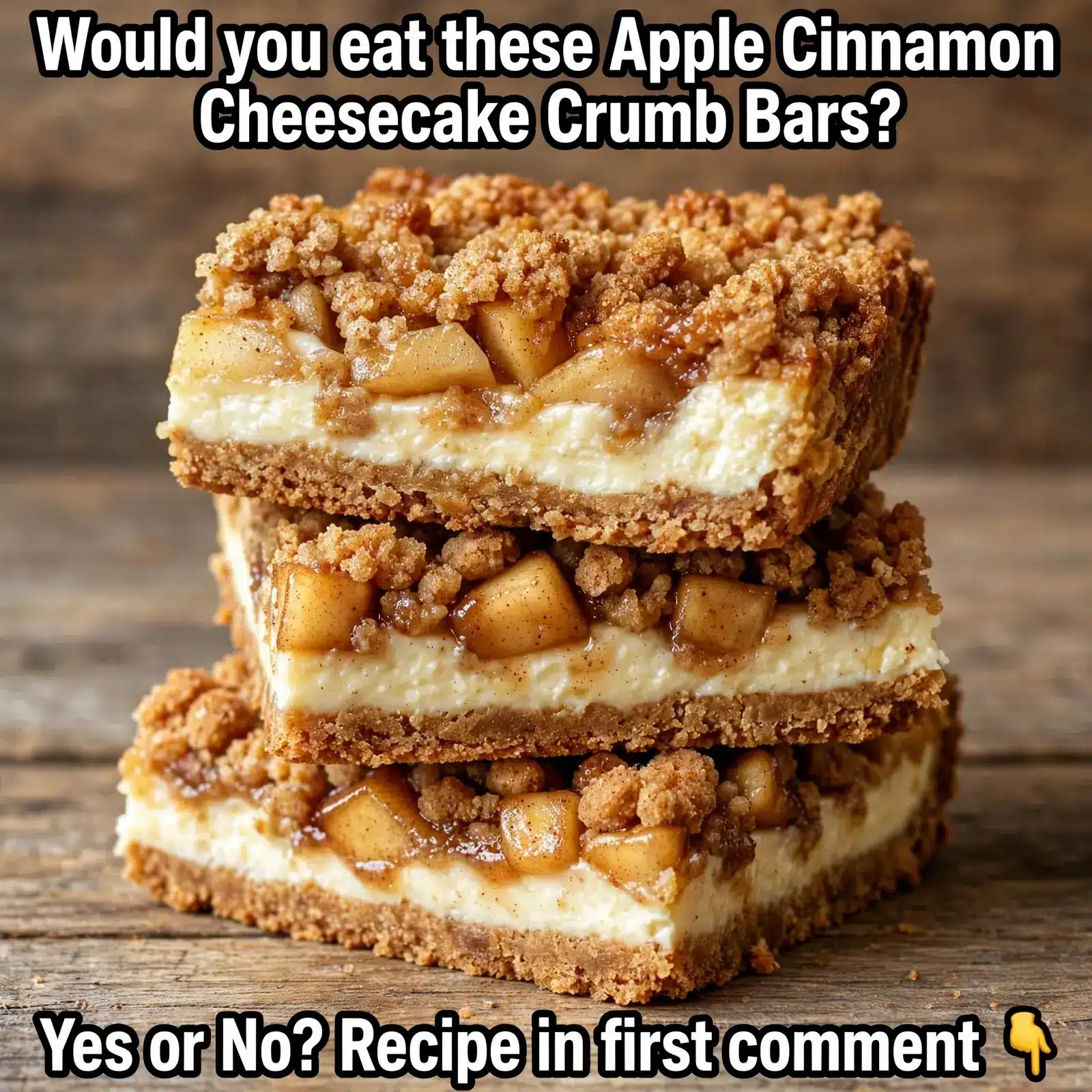 apple cinnamon cheesecake crumb bars