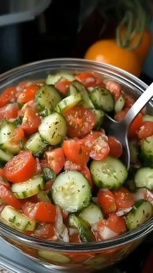 marinated cucumber tomato salad